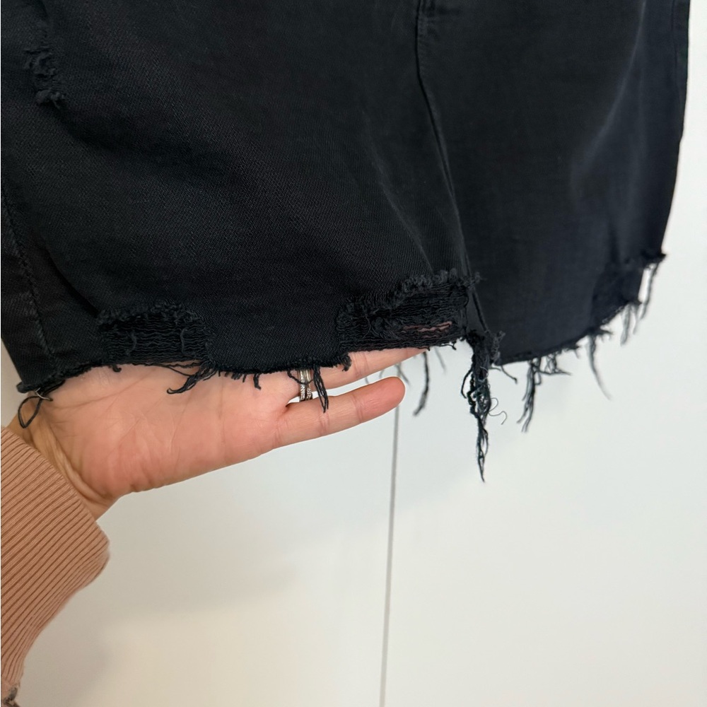 MOTHER The Vagabond Mini Fray Denim Skirt - 27 - Picture 5 of 10